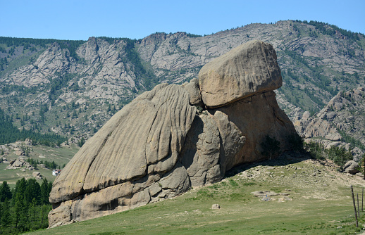 Turtle Rock at Gorkhi-Terelj National Park, Mongolia