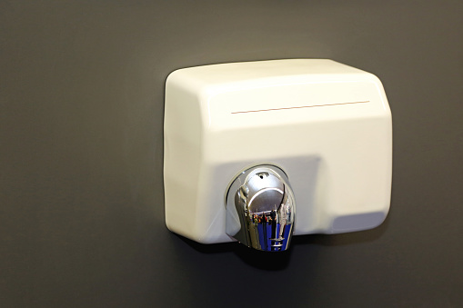 Wall Mounted White Electric Hand Dryer
