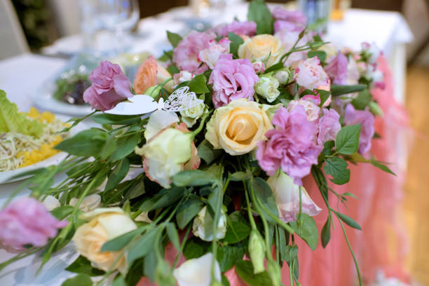 istock Beautiful wedding restaurant for marriage 979618586