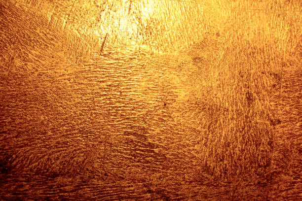 istock Golden metal texture background with high details 979647194