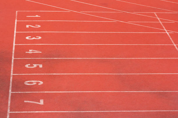 istock running track with number at start point, running floor background and texture 979647816