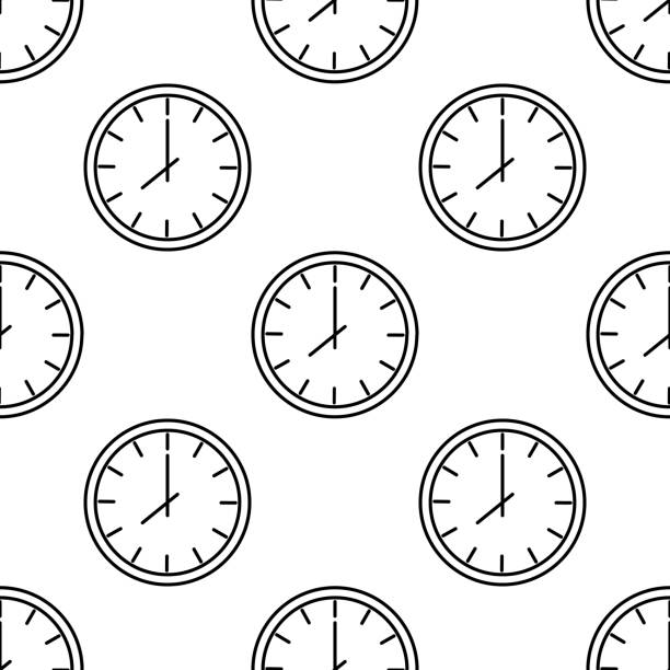 clock icon. Element of Appliances icon for mobile concept and web apps. Pattern repeat seamless clock icon. Can be used for web and mobile. Premium icon clock icon. Element of Appliances icon for mobile concept and web apps. Pattern repeat seamless clock icon. Can be used for web and mobile. Premium icon on white background clock patterns stock illustrations