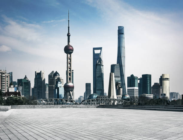 istock Shanghai skyline in sunny day, China 979650442