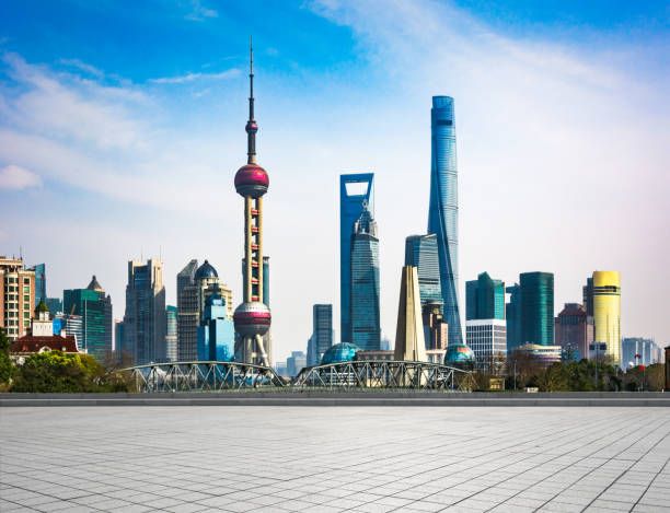 istock Shanghai skyline in sunny day, China 979650466