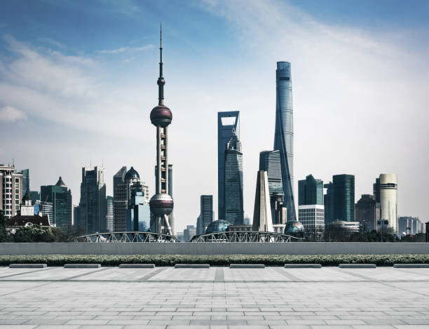 istock Shanghai skyline in sunny day, China 979650470