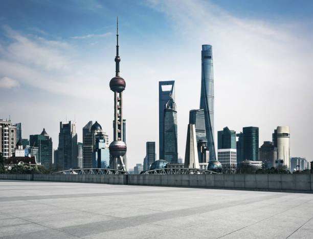 istock Shanghai skyline in sunny day, China 979650472