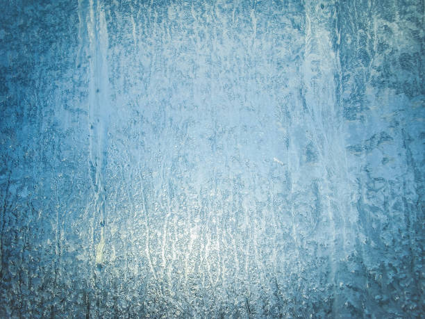 Icy glass natural pattern Frosty natural pattern on winter window alcorza stock pictures, royalty-free photos & images