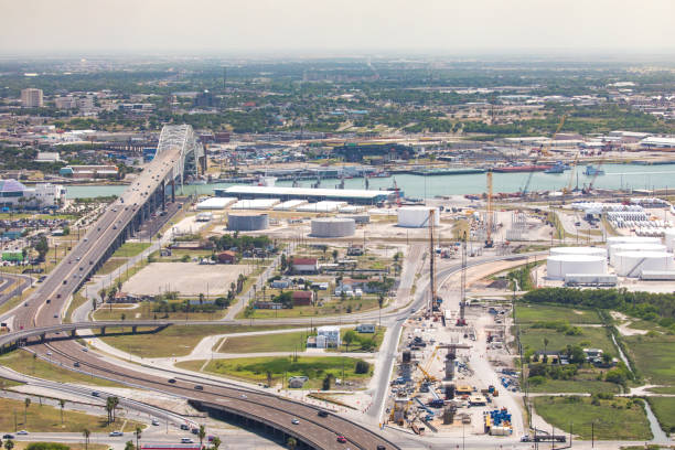 istock Corpus Christi Harbor Bridge Project Aerial Photos 979704000