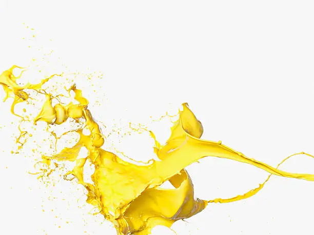 Photo of Yellow paint splashing