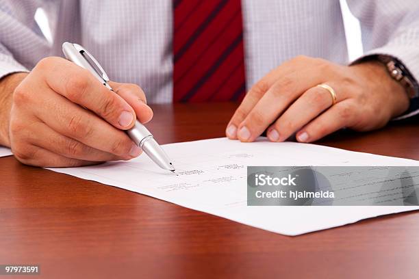 Analysing A Flowchart Document Stock Photo - Download Image Now - Adult, Adults Only, Application Form