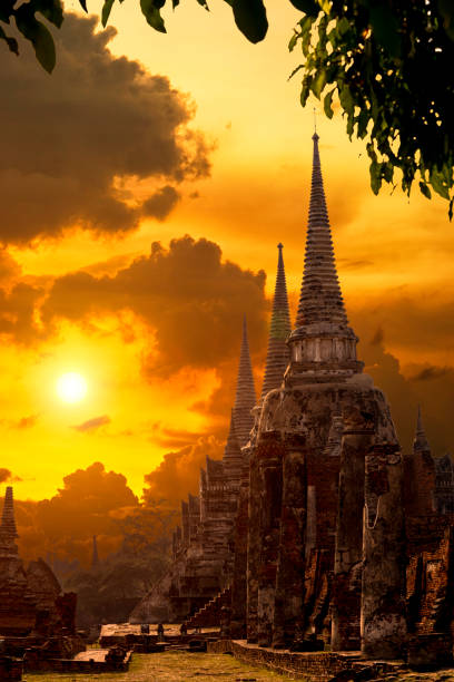 istock World Heritage Site at Wat Phra Si Sanphet. Ayutthaya, Thailand. 979742376