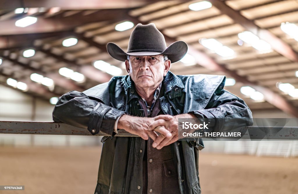 Ranch owner at his farm Rancher Stock Photo