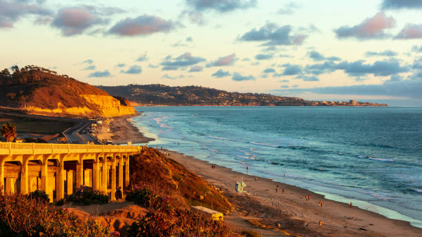 istock The sunset at the Terry Pines Beach, San Diego, CA 979760210