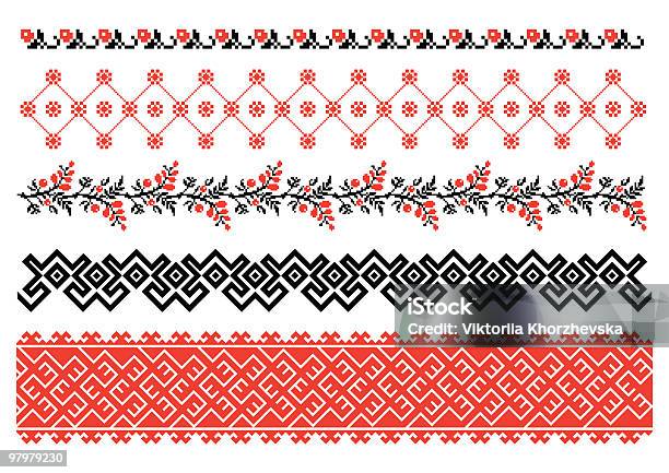 Ukrainian Ornamental Pattern Stock Illustration - Download Image Now - Abstract, Antique, Art