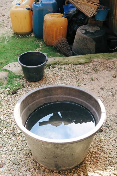 istock Indonesian old fashioned home washing bucket 979793226