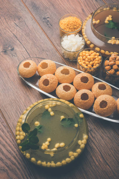istock Pani Puri OR Golgappa is a popular Indian Chat menu, selective focus 979793826