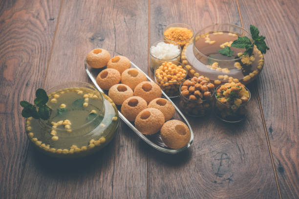 istock Pani Puri OR Golgappa is a popular Indian Chat menu, selective focus 979793924