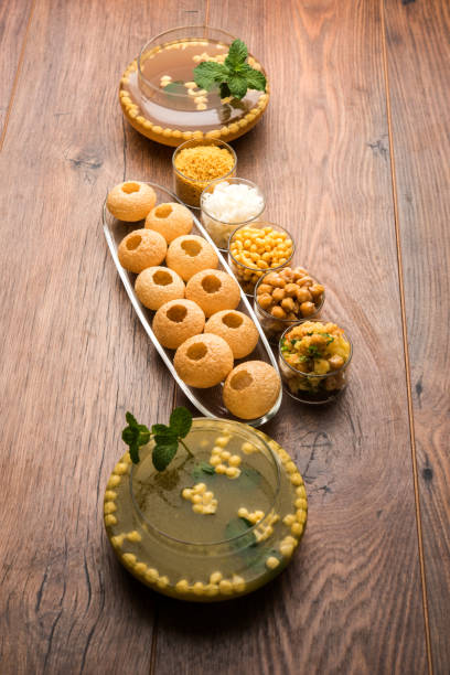 istock Pani Puri OR Golgappa is a popular Indian Chat menu, selective focus 979793980