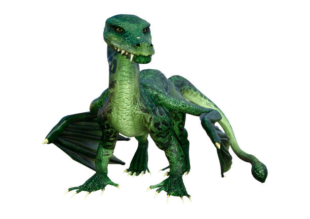 istock 3D illustration fairy tale dragon on white 979794040