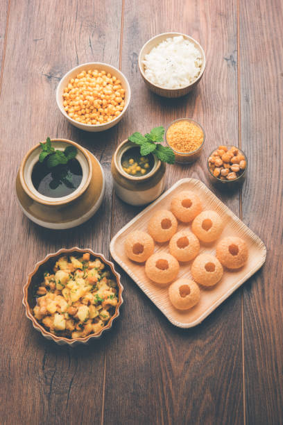 istock Pani Puri OR Golgappa is a popular Indian Chat menu, selective focus 979794268