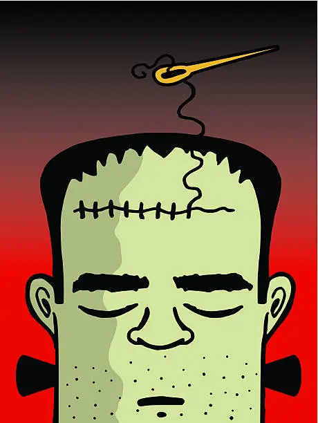 Vector illustration of Frankenstein