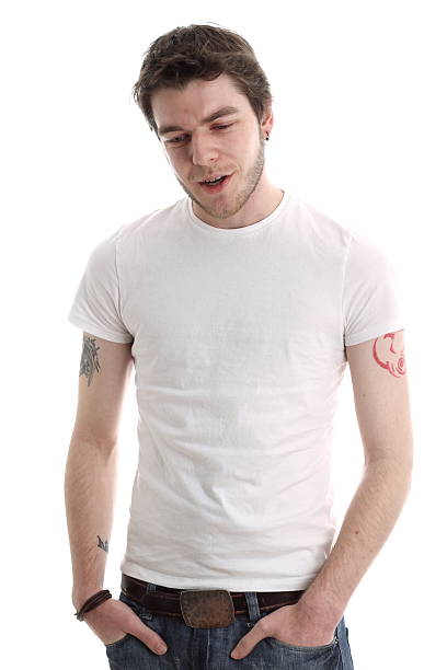istock young man in a clean white t shirt 97980469