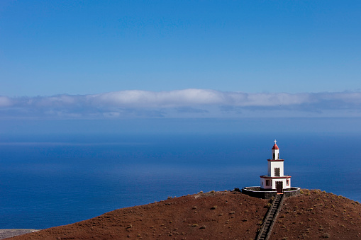 The construction of the Tower dates back to 1957. Its particular location on the summit of Mount Joapira was chosen to allow all people of the valley to hear the sound of bells. El Golfo, Frontera, El Hierro, Canary Islands, Spain. Canon EOS 5D Mark II