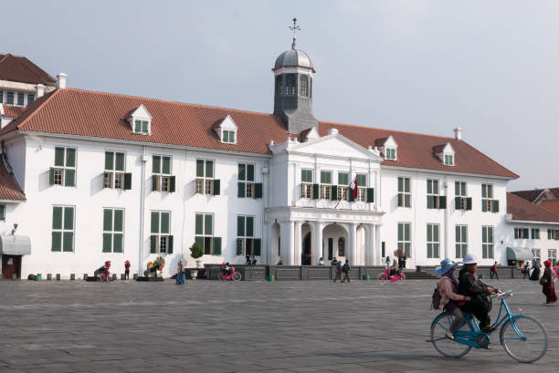 Jakarta, Indonesia - October 29,2025 : Museum of Fine Arts and Ceramics (Museum Seni Rupa dan Keramik) in the Kota Tua (Old Town) area of Jakarta, Indonesia.