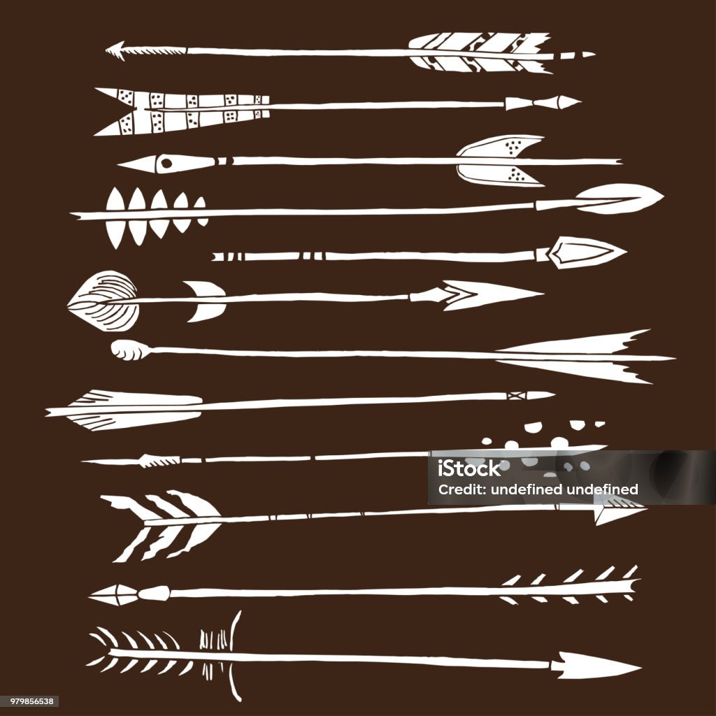 Monochrome tribal set with arrows, hand drawn ethnic collection with arrows for design, rustic decorative arrows, hippie and boho style vector illustration Monochrome tribal set with arrows, hand drawn ethnic collection with arrows for design, rustic decorative arrows, hippie and boho style vector illustration. American Culture stock vector