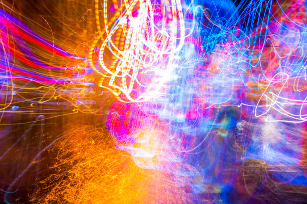 istock Abstract experimental surreal photo , long exposure, city and vehicle lights.Quantum physics 979871968