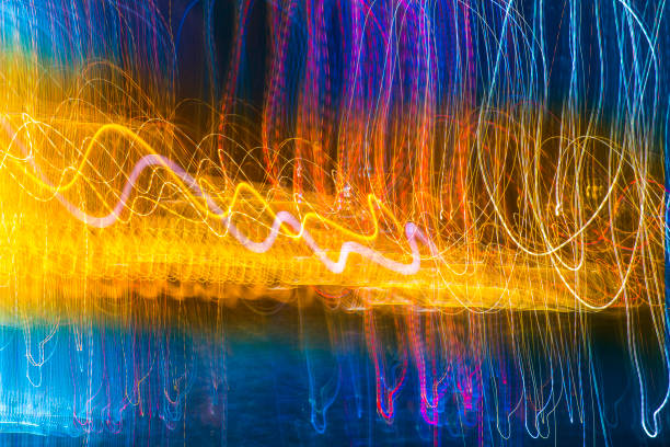 istock Abstract experimental surreal photo , long exposure, city and vehicle lights.Quantum physics 979897082