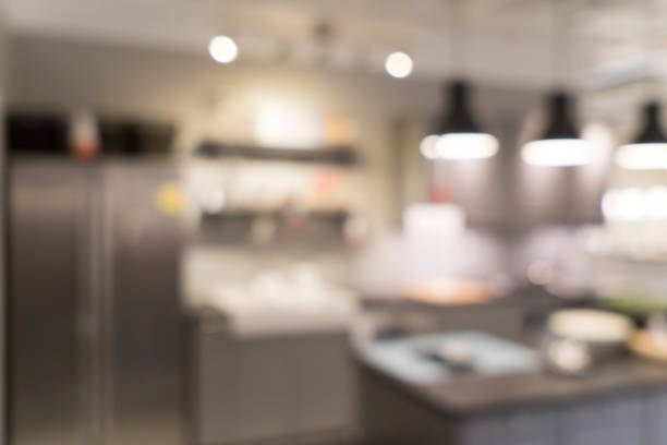 istock Blurred image of kitchen interior for background uses 979900362
