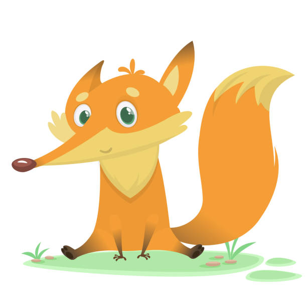 Cartoon Fox Character Vector Illustration Of Fox Isolated Stock  Illustration - Download Image Now - iStock