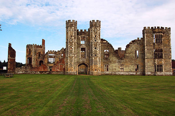 Cowdray Ruins, West Sussex stock photo