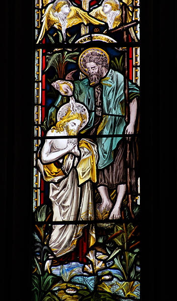 istock John the Baptist stained glass window 97992047