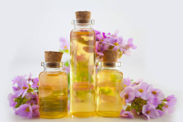 istock essential oil in  beautiful jar on  white background 979925346