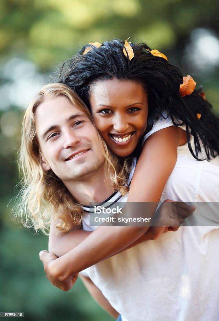 Loving couple having fun. - Royalty-free Afrikaanse etniciteit Stockfoto