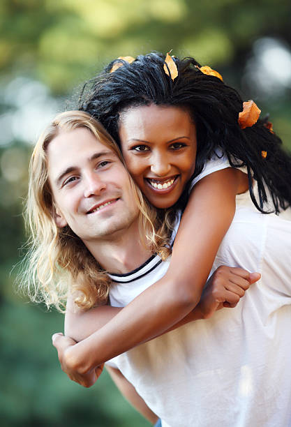 istock Loving couple having fun. 97993448