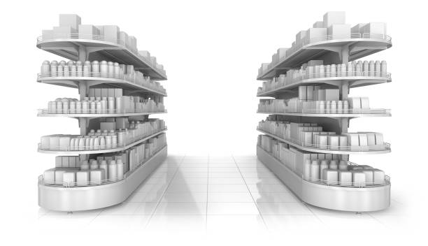 istock Shelves with blank goods in the store 979936762