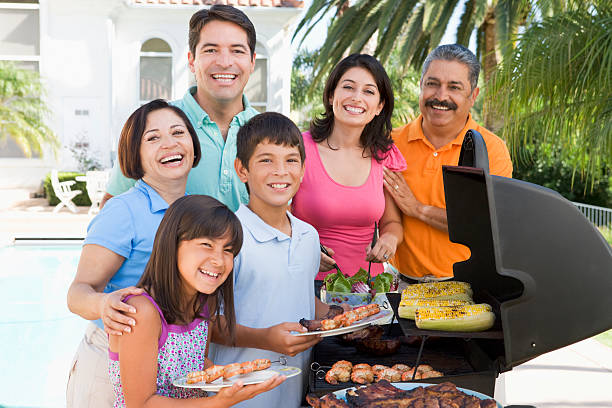 istock Family Enjoying A Barbeque 97994261