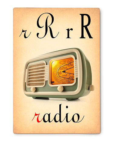 Retro radio. Image made with a my radio photo.