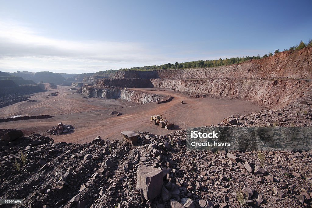 Quarry in Germany  Pit Mine Stock Photo