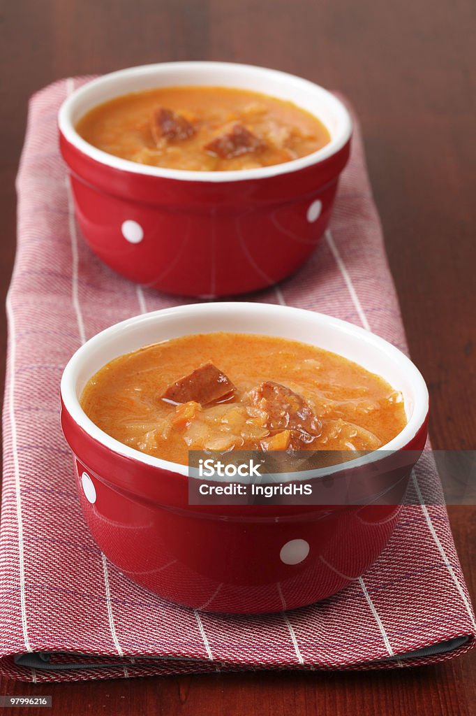 Капуста и красный перец суп - Стоковые фото Без людей роялти-фри