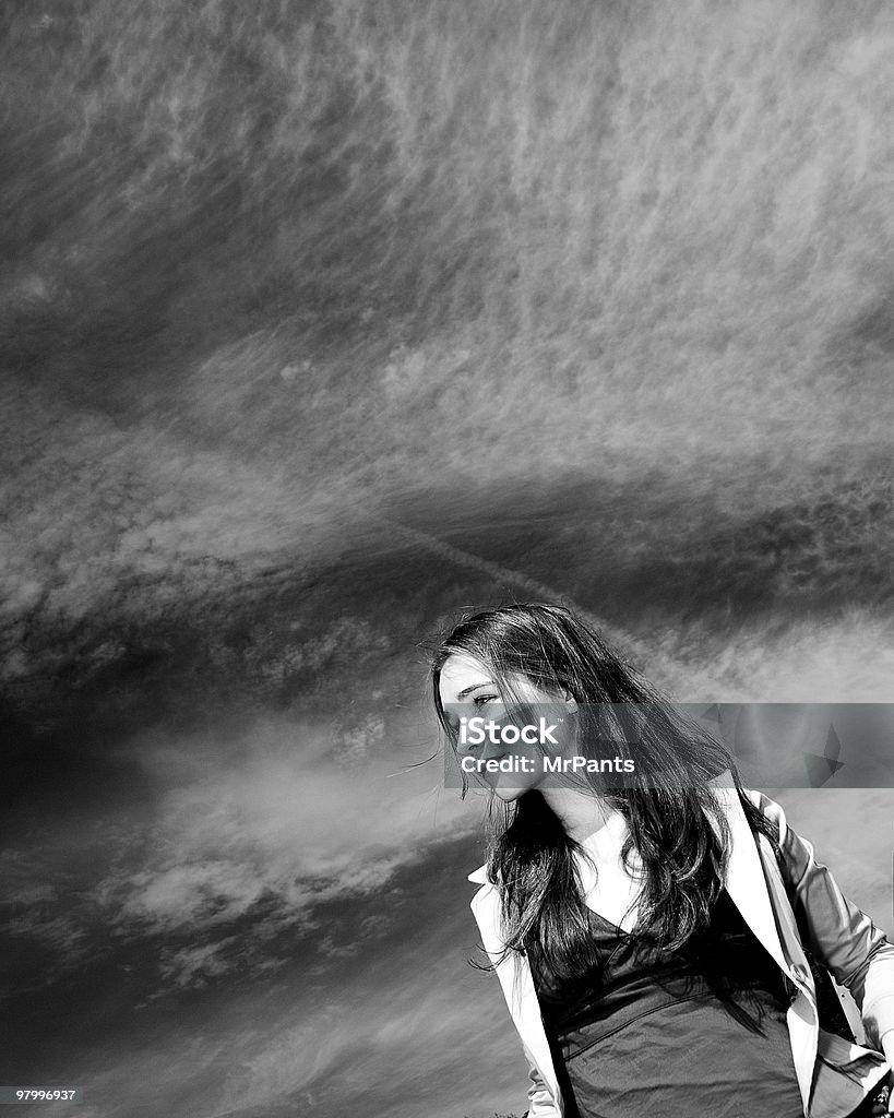 Cattivo presagio sky - Foto stock royalty-free di Adolescente