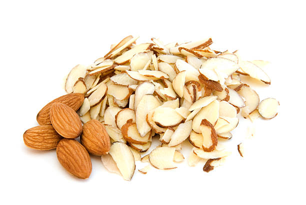 fresh green almonds backgrounds