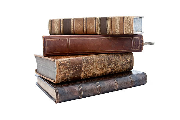 istock Stack of antique old books 97999271