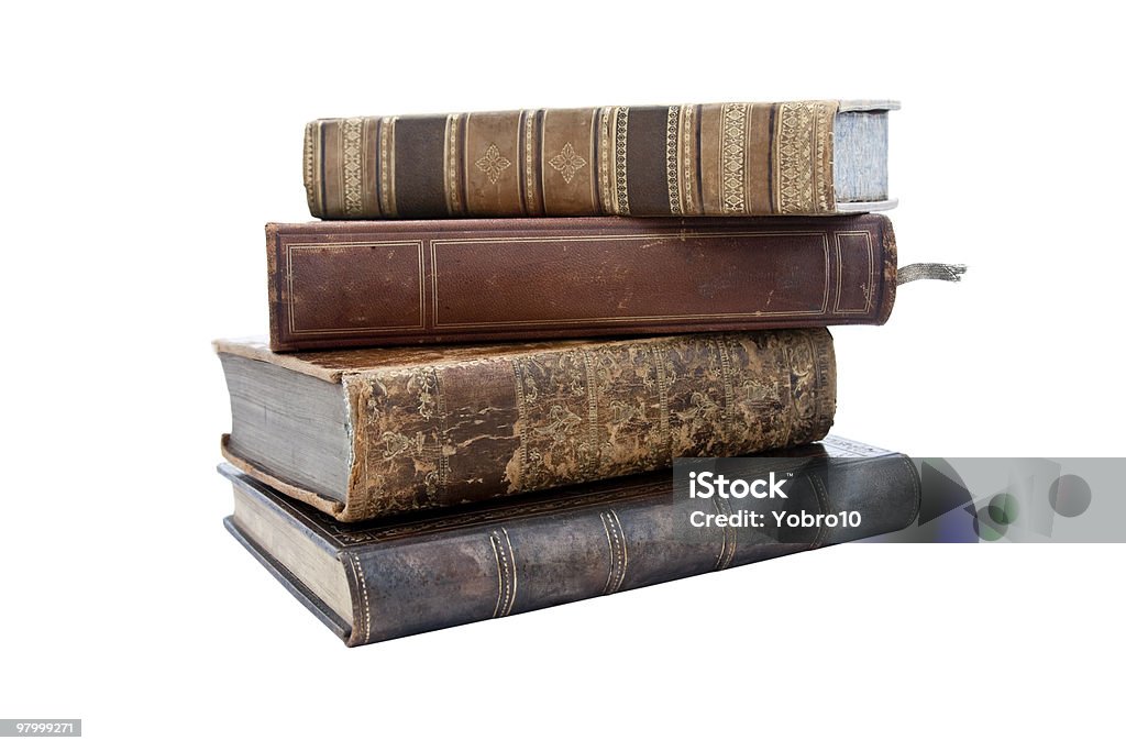 Куча старинные старые книги - Стоковые фото Старая книга роялти-фри