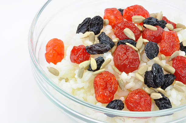 istock Rice with Dried Fruit and Sunflower Seeds Isolated 97999666