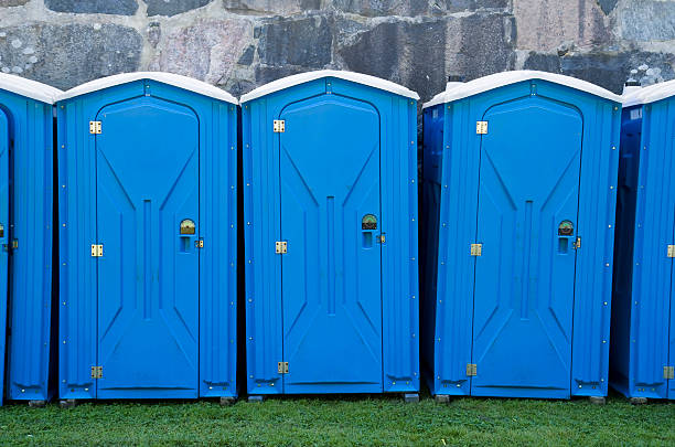 Portable toilets  Outhouse stock pictures, royalty-free photos & images