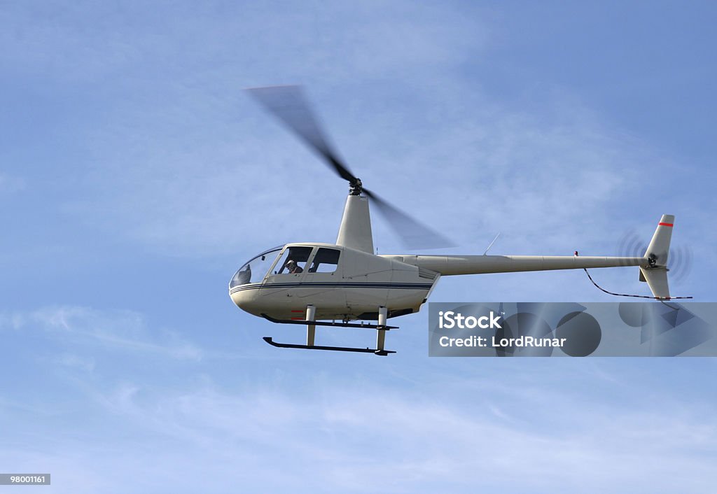 Helicopter in flight  Aerospace Industry Stock Photo